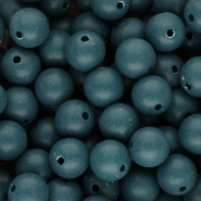 DQ Perles acryliques 12 mm Bleu pétrole
