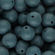 DQ Perles acryliques 16 mm Bleu pétrole