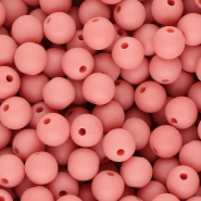 DQ Perles acryliques 10 mm Rouge corail