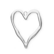 Pendentifs accroche-regard cœur Argenté