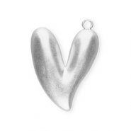 Pendentifs accroche-regard cœur Argenté