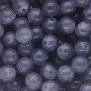 Perles en verre 8 mm Bleu denim