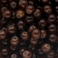 Perles en verre 8 mm Marron