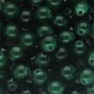 Perles en verre 10 mm Vert fonc&eacute;