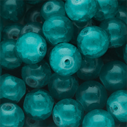 Perles en verre 10 mm Vert sarcelle