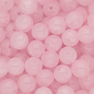 Perles en verre 8 mm Rose clair