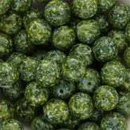 Perles en verre 12 mm Vert multicolore