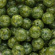 Perles en verre 14 mm Vert multicolore