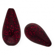 Perles Polaris Elements en forme de goutte Paipolas Rouge vin de baies
