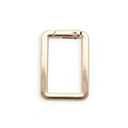 Appr&ecirc;ts anneau porte-cl&eacute;s mousqueton rectangle Dor&eacute;