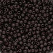DQ Perles acryliques 4 mm brillant Marron chocolat fonc&eacute;