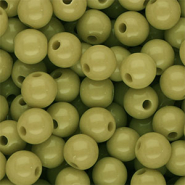 DQ Perles acryliques 10 mm brillant Vert olive