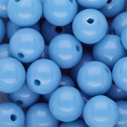 DQ Perles acryliques 14 mm brillant Bleu