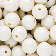 DQ Perles acryliques 14 mm brillant Blanc cassé
