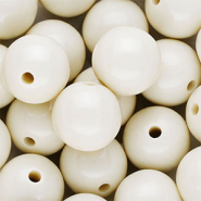 DQ Perles acryliques 16 mm brillant Blanc cassé