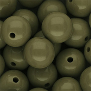 DQ Perles acryliques 16 mm brillant Vert armée