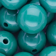 DQ Perles acryliques 20 mm brillant Turquoise