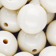 DQ Perles acryliques 20 mm brillant Blanc cassé