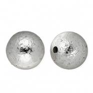 Perles acryliques 16 mm rond Argent&eacute;