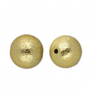 Perles acryliques 14 mm rond Dor&eacute;