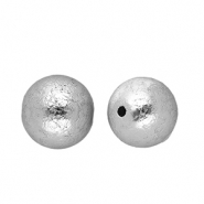 Perles acryliques 14 mm rond Argent&eacute;