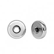 Perles acryliques rondelle Argent&eacute;