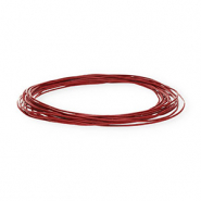 Cuir rond&nbsp;1&nbsp;mm Rouge