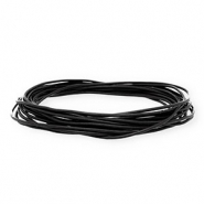 Cuir rond&nbsp;1,5&nbsp;mm Noir