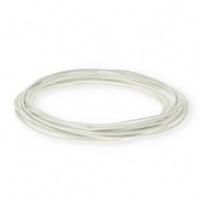 Cuir rond&nbsp;1,5&nbsp;mm Blanc