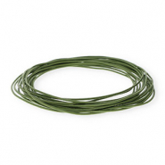 Cuir rond&nbsp;1,5&nbsp;mm Vert