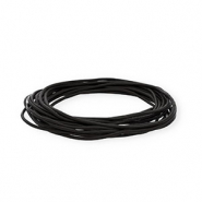 Cuir rond&nbsp;2&nbsp;mm Noir