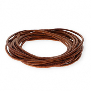 Cuir rond&nbsp;3&nbsp;mm Marron