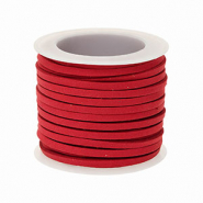 Simili daim plat 3&nbsp;mm Rouge