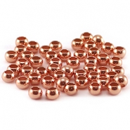 Perles &agrave; &eacute;craser DQ 3mm Dor&eacute; ros&eacute;
