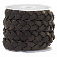 Cuir DQ et daim DQ Cuir DQ plat tressé 10 mm