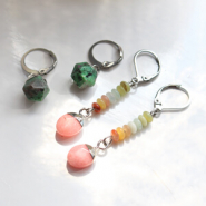 Sets d'inspiration Voici comment confectionner les plus belles boucles d’oreilles avec les pendentifs exclusifs en pierres naturelles.