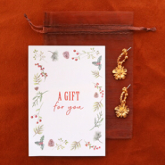 Sets d'inspiration Coffret cadeau 2 : Boucles d’oreilles avec une breloque en métal DQ
