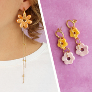 Sets d'inspiration Conseils pour la création de boucles d'oreilles avec les fleurs en céramique DQ grecque