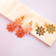 Nouveau Pendentif unique en résine et acier inoxydable