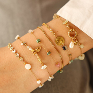 Sets d'inspiration Créez des colliers boho avec du jaseron en acier inoxydable avec pierres