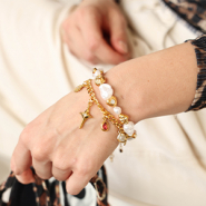 Nouveau Jolies perles et breloques en acier inoxydable