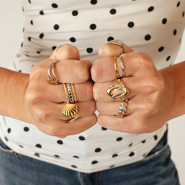 Nouveau NOUVEAU! Bague et breloque en acier inoxydable