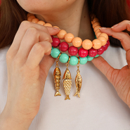 Nouveau Colliers en perles acryliques BY31®