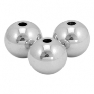 Perles en acier inox 4mm argent&eacute; (inox)