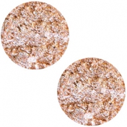 Cabochon plat 12mm Polaris Elements Goldstein rose pêche