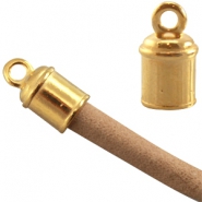 Perles en métal DQ doré Embouts en métal DQ doré