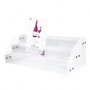 Pr&eacute;sentoir bijoux 3 &eacute;tages transparent