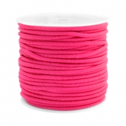 Fil &eacute;lastique color&eacute; 2.5mm Rose fuchsia