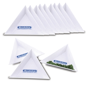 Beadalon Triangle Bead Trays Blanc