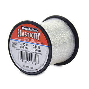 Beadalon Elastic Stringing Wire 0.8mm 100 metre Clear
